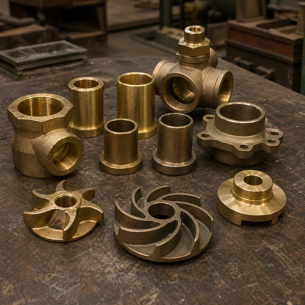 Copper Alloy Castings produced by investment casting